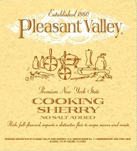 Pleasant Valley Cooking Sherry 5.0Ltr
