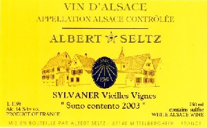 Albert Seltz Sylvaner Vieilles Vignes Sono Contento 2011 750ml
