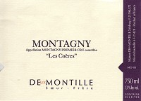 Deux Montille Montagny 1er Cru Les Coeres 2016 750ml