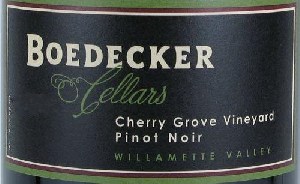 Boedecker Pinot Noir Cherry Grove Vineyard 2015 750ml