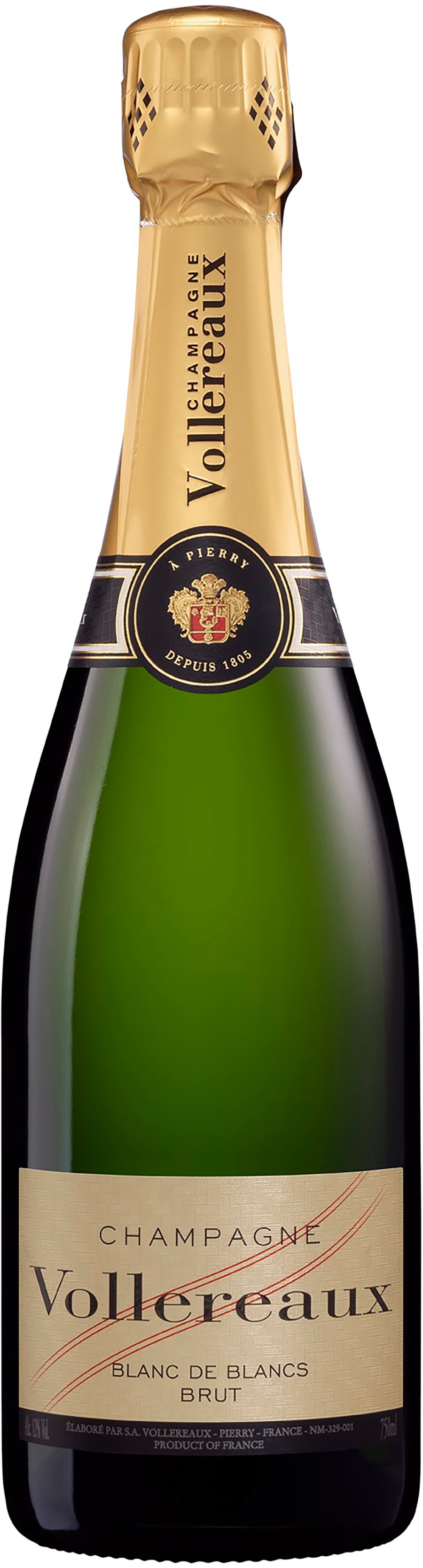 Vollereaux Champagne Brut Blanc De Blancs NV 750ml