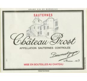 Chateau Prost Sauternes 2015 375ml