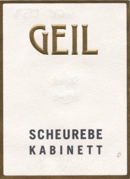 Geil Bechtheimer Scheurebe Kabinett 2019 750ml