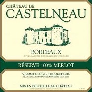 Chateau De Castelneau 100% Merlot Bordeaux Rouge 2016 750ml