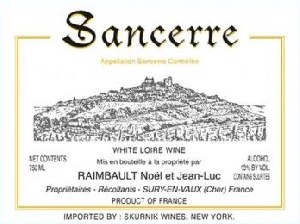 Noel et Jean-Luc Raimbault Sancerre 2019 750ml