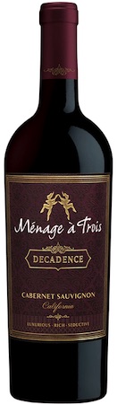 Menage A Trois Cabernet Sauvignon Decadence 750ml