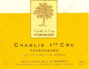 Isabelle & Denis Pommier Chablis Fourchaume 1er Cru 2018 750ml