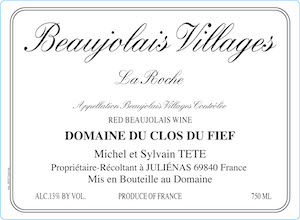 Michel Tete Beaujolais-Villages La Roche 2019 750ml