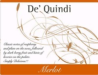 De' Quindi Merlot 2015 750ml