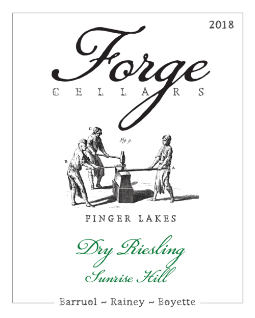 Forge Cellars Riesling Sunrise Hill Vineyard 2018 750ml