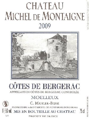 Chateau Michel De Montaigne Bergerac 2018 750ml