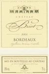 Chateau Briot Bordeaux 2018 750ml