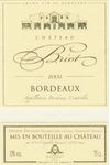 Chateau Briot Bordeaux 2018 750ml