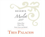 Tres Palacios Merlot Reserva 2018 750ml