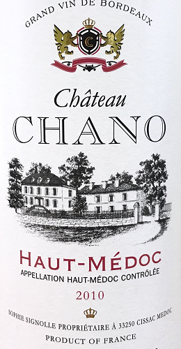 Chateau Chano Haut Medoc 2010 750ml