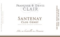 Francois & Denis Clair Santenay Clos Genet 2017 750ml