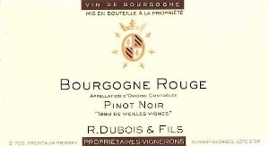 R. Dubois Et Fils Bourgogne Rouge Pinot Noir 2018 750ml