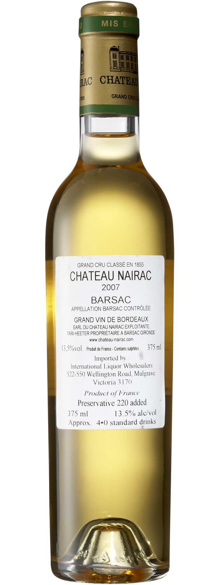 Chateau Nairac Barsac 2006 375ml