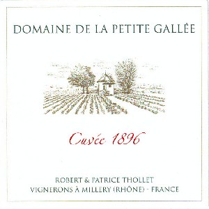 Domaine de la Petite Gallee Coteaux du Lyonnais Cuvee 1896 2019 750ml