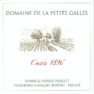 Domaine de la Petite Gallee Coteaux du Lyonnais Cuvee 1896 2019 750ml