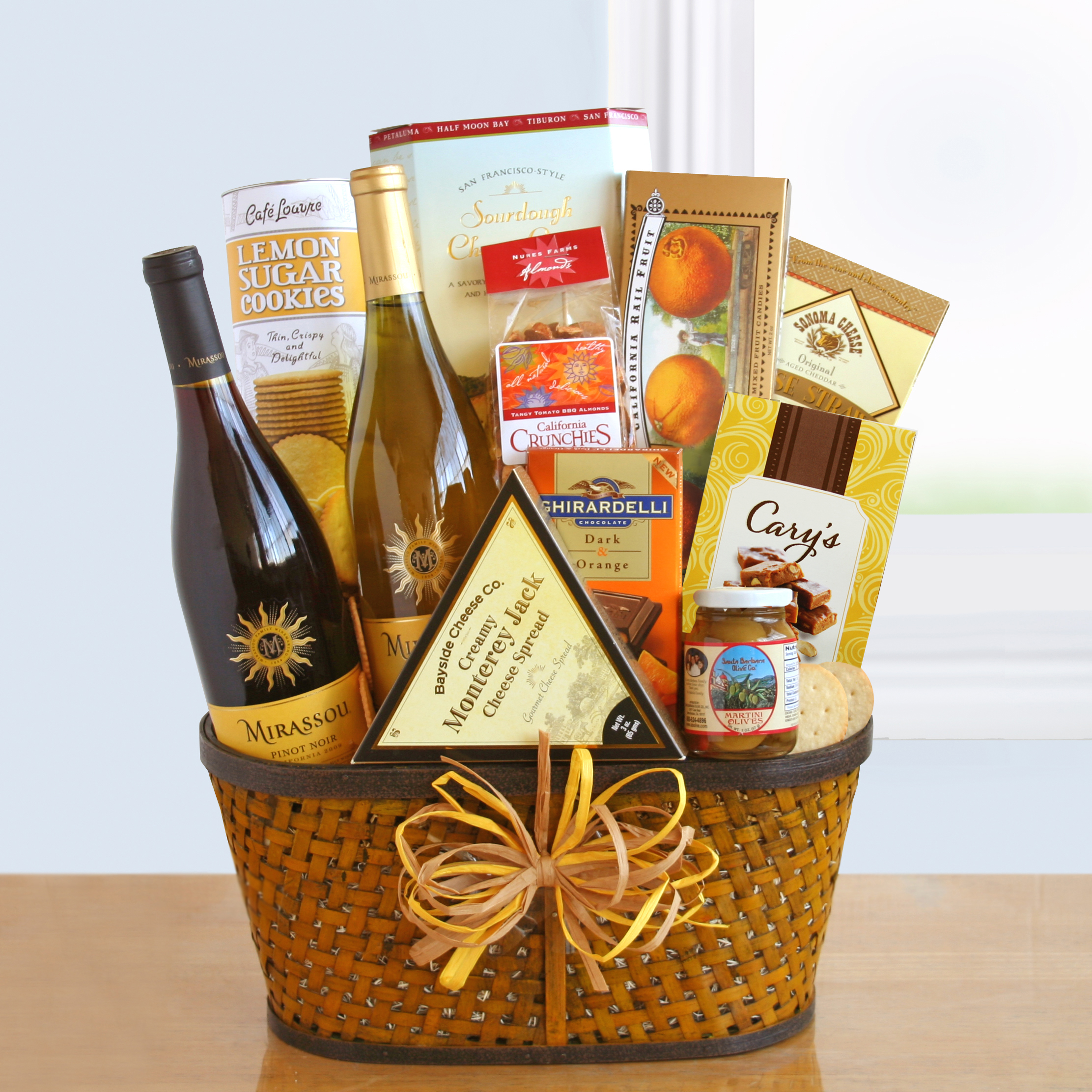 Mirassou Wines Holiday Gift Basket