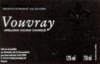 Domaine De La Racauderie Vouvray Sec 2018 750ml